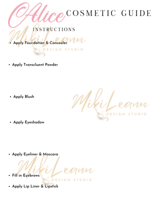 Alice Inspired Makeup Guide | Digital Download