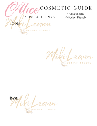 Alice Inspired Makeup Guide | Digital Download