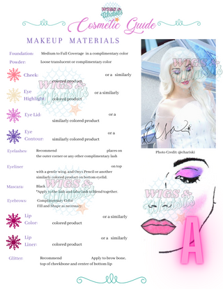 Frozen Inspired Cosmetic Guide | Party Princess | Cosplay | Digital Download | BUNDLE