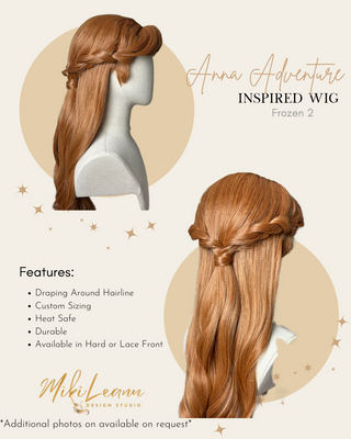 Anna Autumn Travel Inspired Wig |   Frozen 2