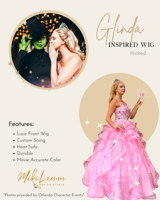 Glinda the Good Witch Inspired Wig Movie Version| Wicked