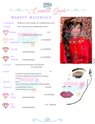 Princess Inspired Cosmetic Guides | Party Princess | Cosplay