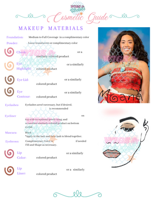 Princess Inspired Cosmetic Guides | Party Princess | Cosplay